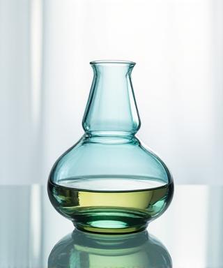 Handblown glass aromatherapy vessel