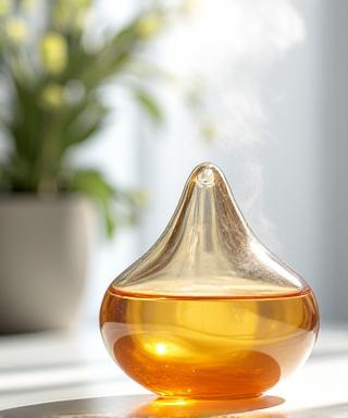 Artisanal glass essential oil diffuser